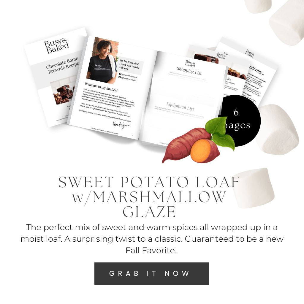 Sweet Potato Loaf with Marshmallow Glaze Recipe