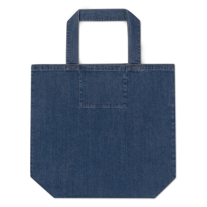 Fresh Picked Organic Apples denim tote bag