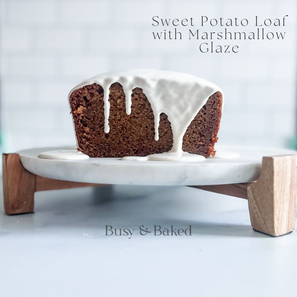 Sweet Potato Loaf with Marshmallow Glaze