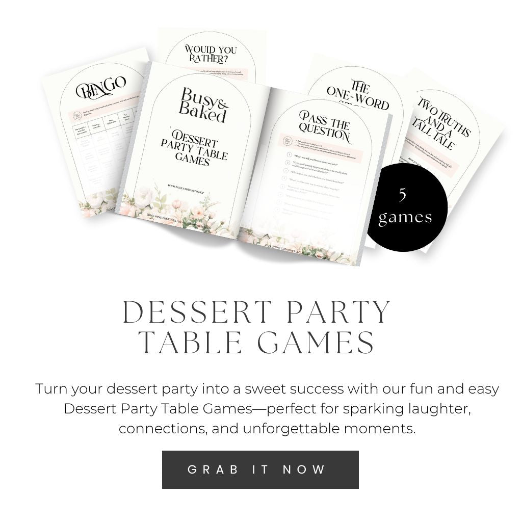 Dessert Party Table Games