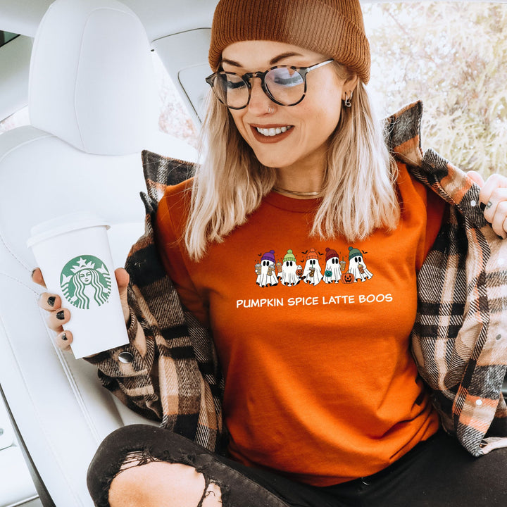 Pumpkin Spice Latte Boos T-shirt