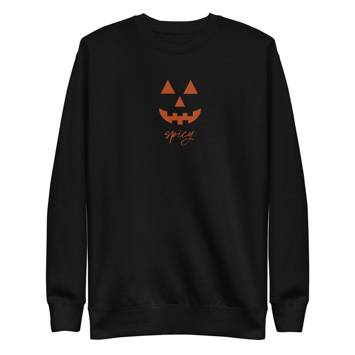 Pumpkin Spicy Embroidered Unisex Premium Sweatshirt