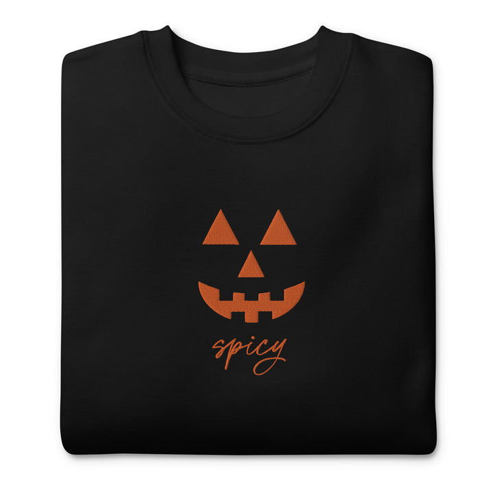 Pumpkin Spicy Embroidered Unisex Premium Sweatshirt